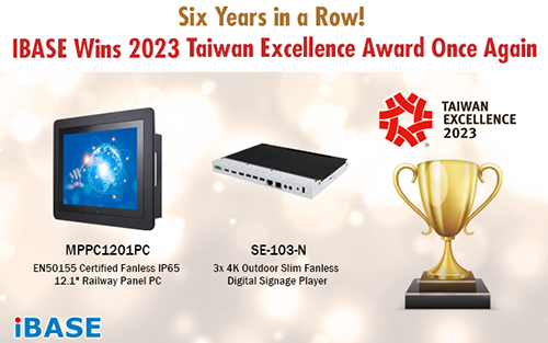 IBASE Wins 2023 Taiwan Excellence Award Once Again