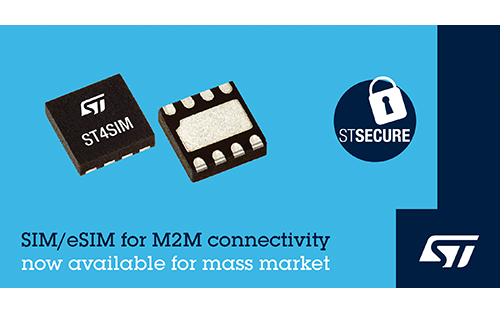 STMicroelectronics Announces Mass-Market Availability of ST4SIM GSMA-compliant eSIMs for M2M Applications